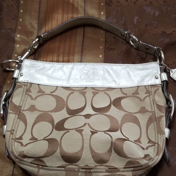 Coach Handbags - Coach signature canvas/leather bag